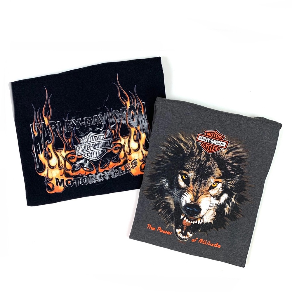 2 Harley Davidson Vintage 2003 T shirts